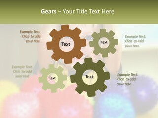 A Young Boy Is Holding His Head Above A Pile Of Balls PowerPoint Template