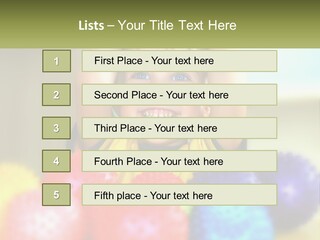 A Young Boy Is Holding His Head Above A Pile Of Balls PowerPoint Template
