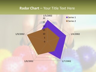 A Young Boy Is Holding His Head Above A Pile Of Balls PowerPoint Template