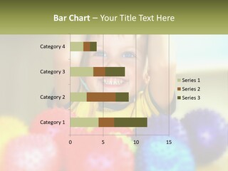 A Young Boy Is Holding His Head Above A Pile Of Balls PowerPoint Template