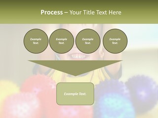 A Young Boy Is Holding His Head Above A Pile Of Balls PowerPoint Template