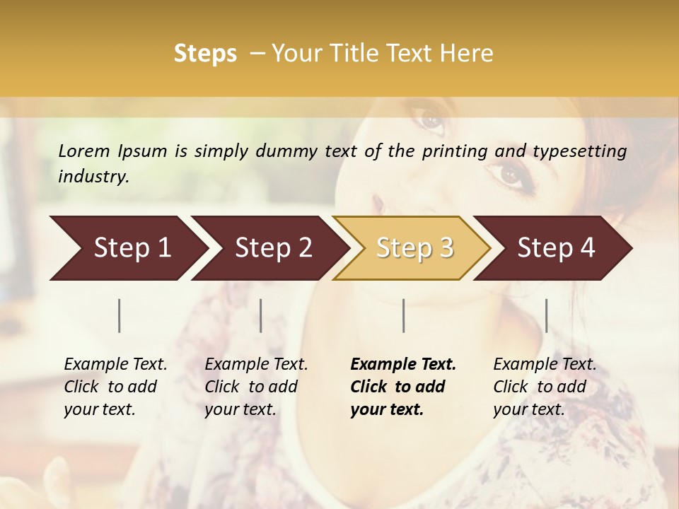 A Woman Sitting In Front Of A Laptop Computer PowerPoint Template