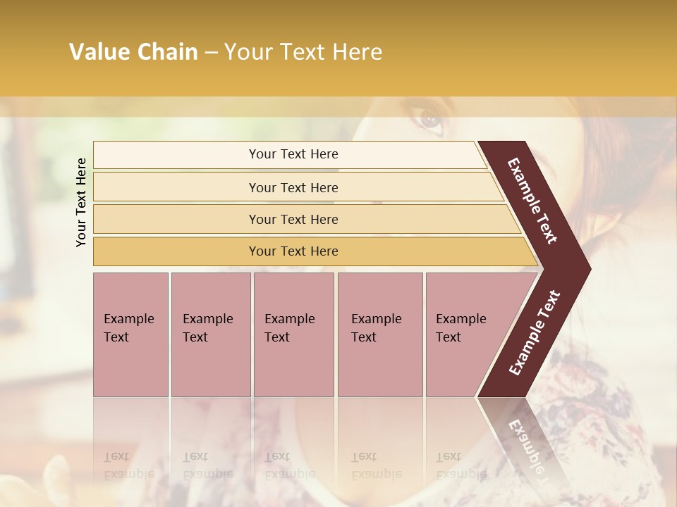 A Woman Sitting In Front Of A Laptop Computer PowerPoint Template