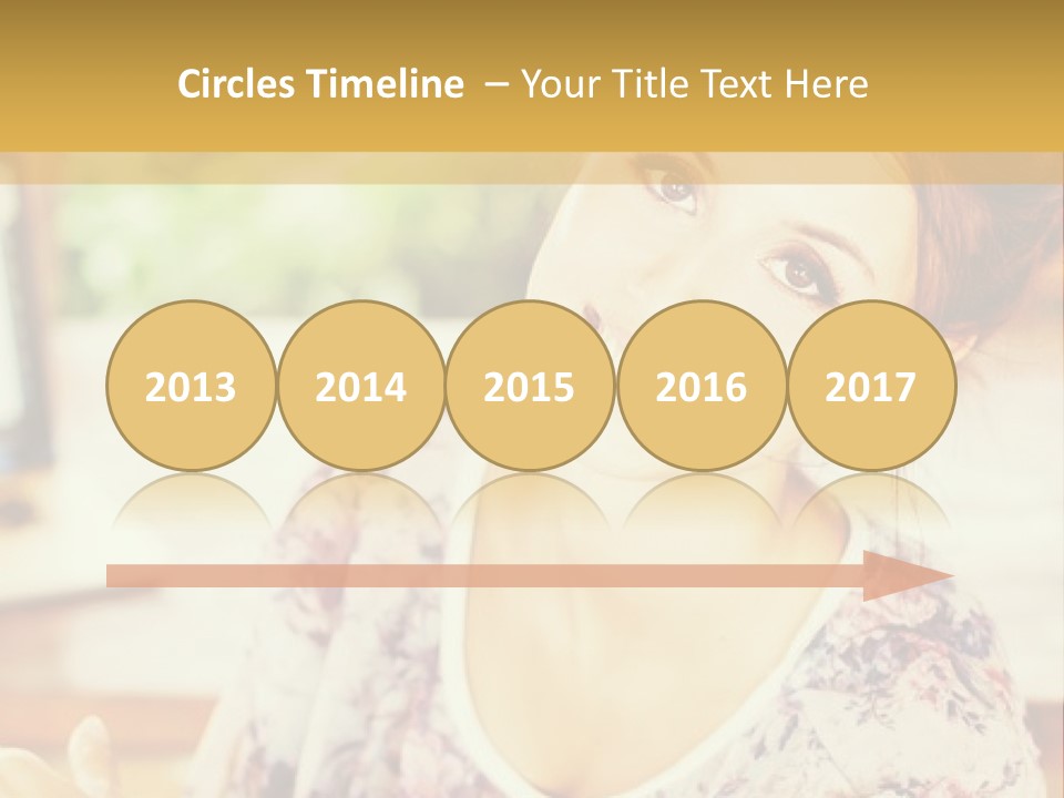 A Woman Sitting In Front Of A Laptop Computer PowerPoint Template