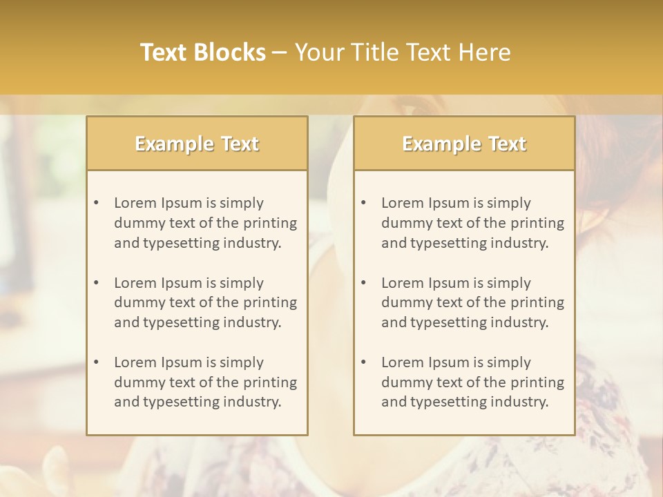 A Woman Sitting In Front Of A Laptop Computer PowerPoint Template