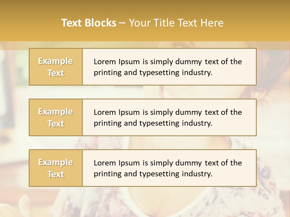 A Woman Sitting In Front Of A Laptop Computer PowerPoint Template