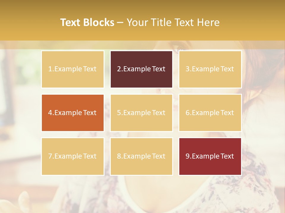 A Woman Sitting In Front Of A Laptop Computer PowerPoint Template