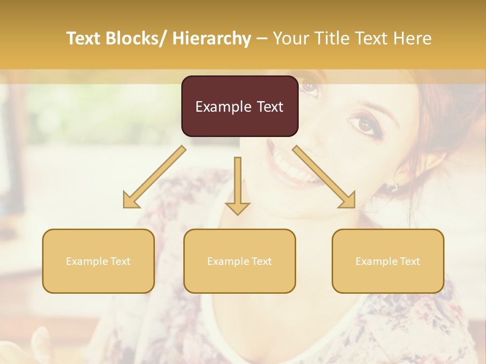 A Woman Sitting In Front Of A Laptop Computer PowerPoint Template