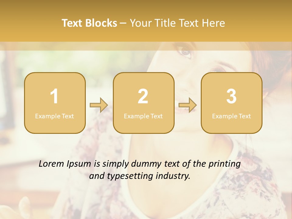 A Woman Sitting In Front Of A Laptop Computer PowerPoint Template