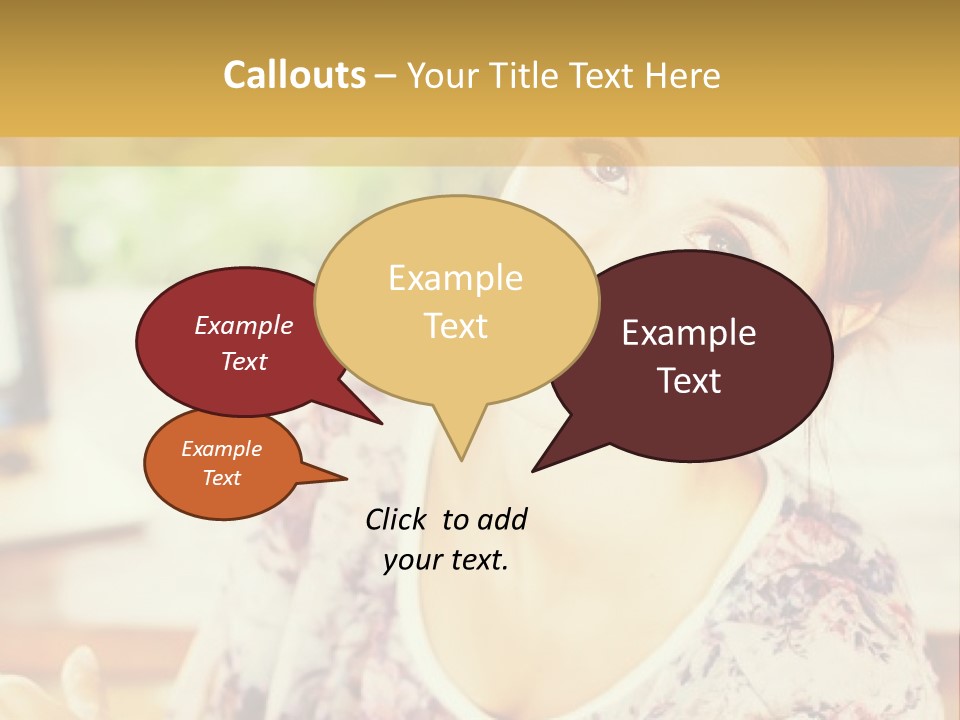 A Woman Sitting In Front Of A Laptop Computer PowerPoint Template