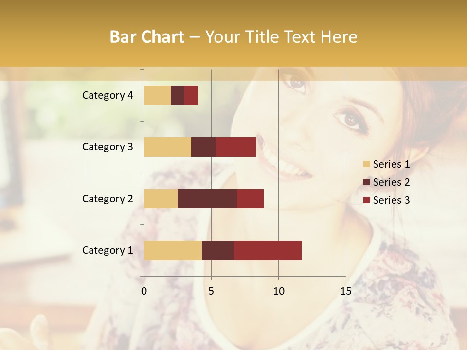 A Woman Sitting In Front Of A Laptop Computer PowerPoint Template