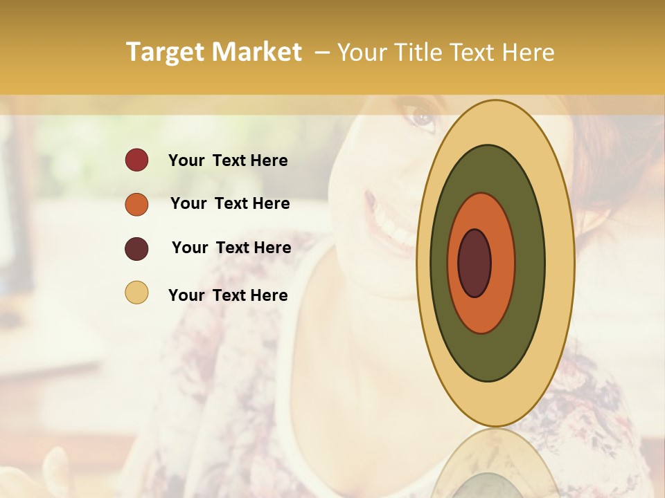 A Woman Sitting In Front Of A Laptop Computer PowerPoint Template