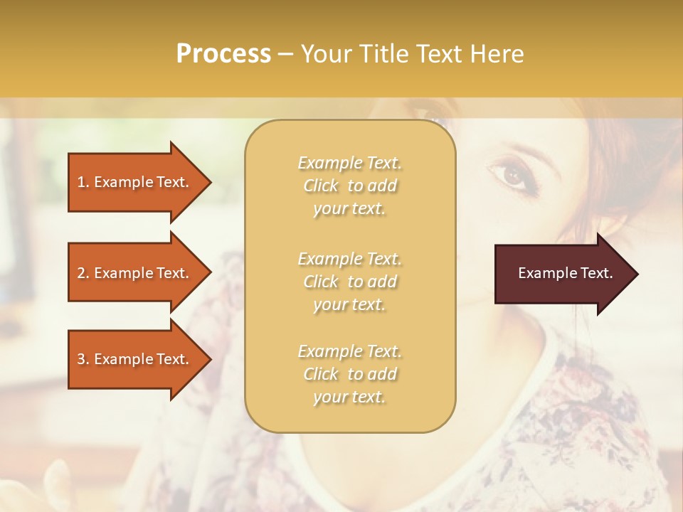 A Woman Sitting In Front Of A Laptop Computer PowerPoint Template