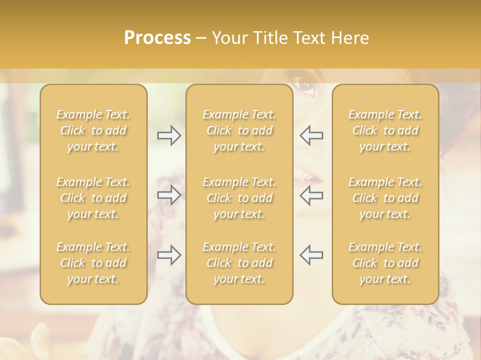 A Woman Sitting In Front Of A Laptop Computer PowerPoint Template