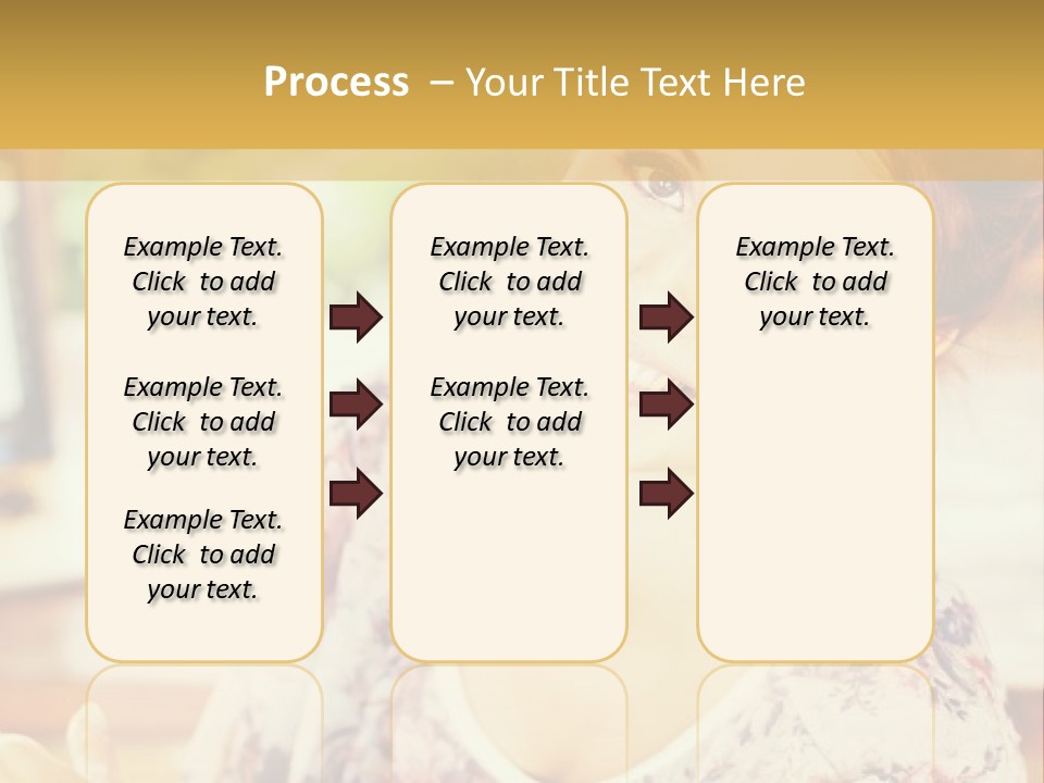 A Woman Sitting In Front Of A Laptop Computer PowerPoint Template