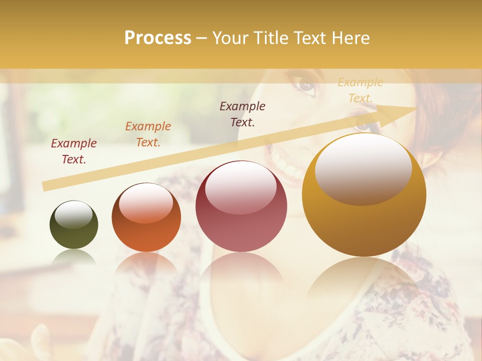 A Woman Sitting In Front Of A Laptop Computer PowerPoint Template