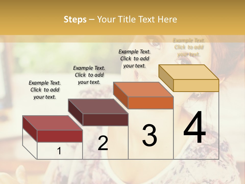 A Woman Sitting In Front Of A Laptop Computer PowerPoint Template