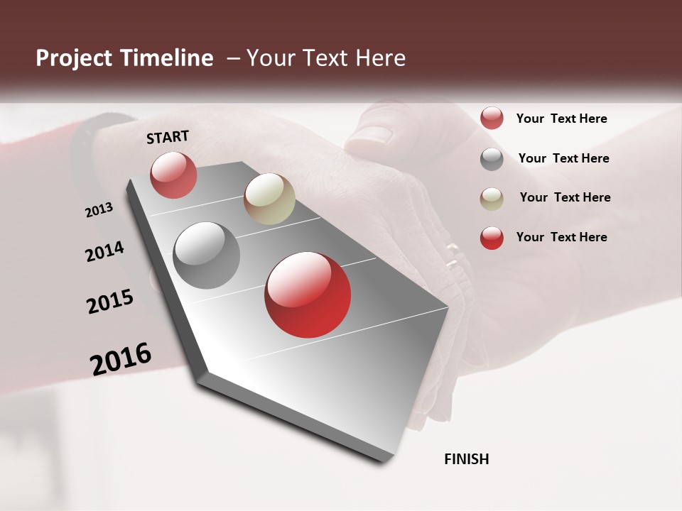 A Couple Of People Holding Hands Over A Table PowerPoint Template