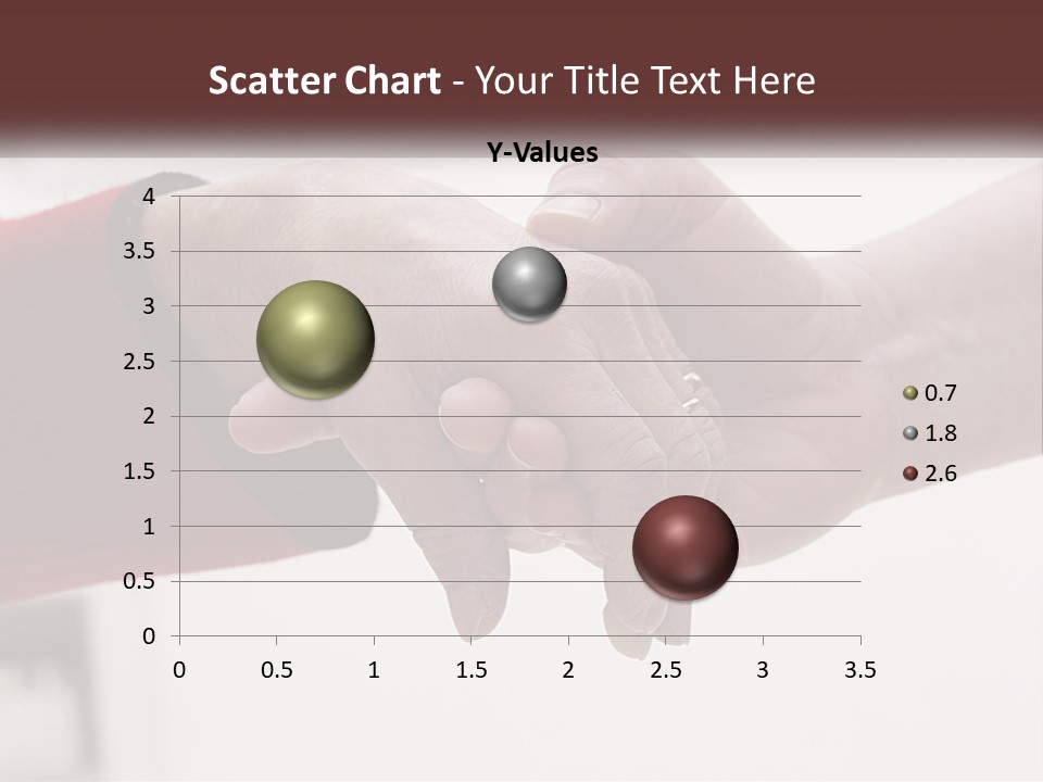 A Couple Of People Holding Hands Over A Table PowerPoint Template