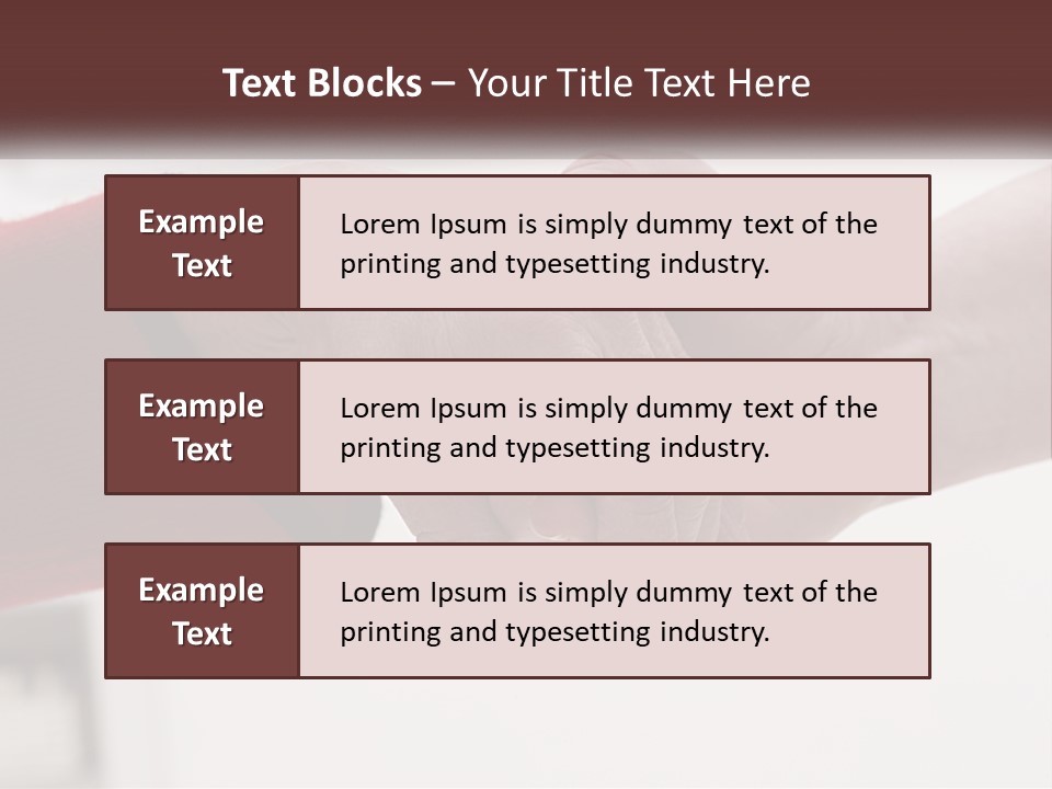 A Couple Of People Holding Hands Over A Table PowerPoint Template