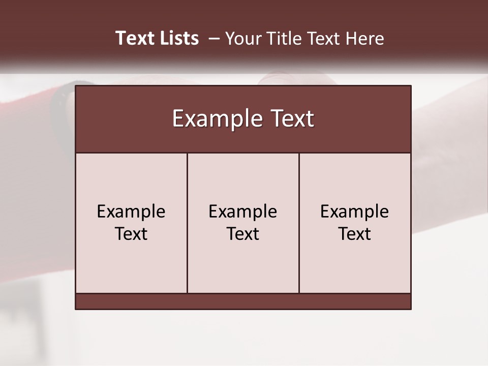 A Couple Of People Holding Hands Over A Table PowerPoint Template