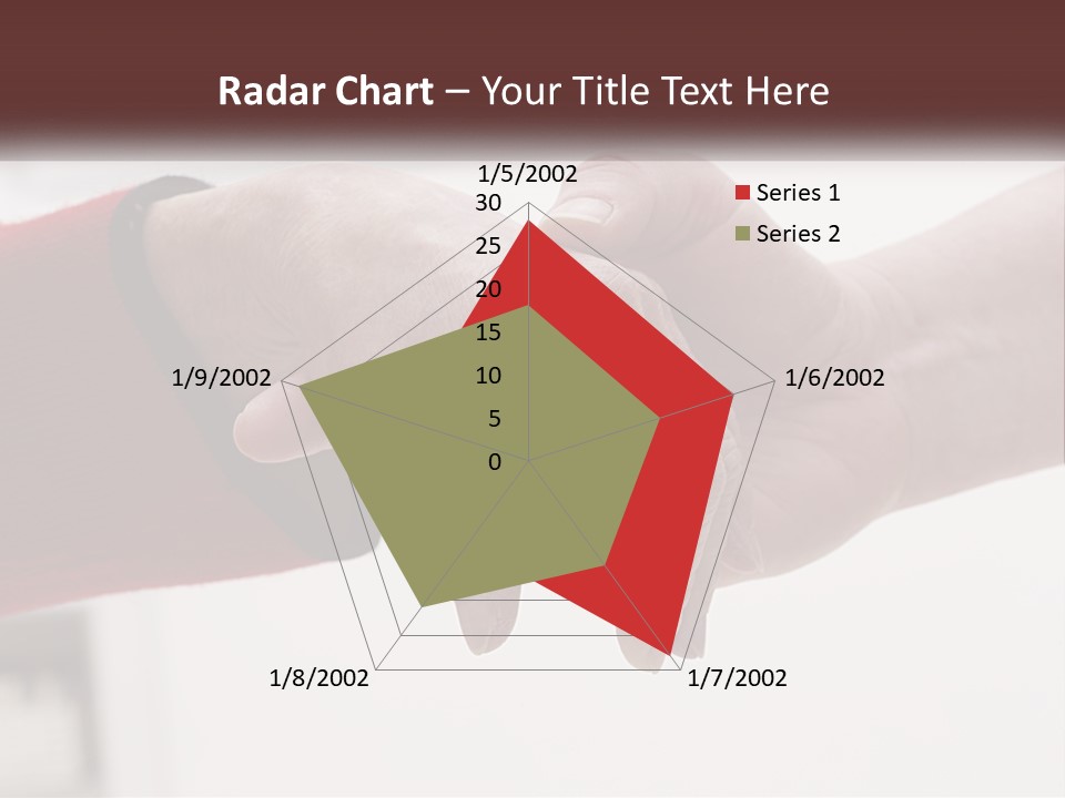 A Couple Of People Holding Hands Over A Table PowerPoint Template