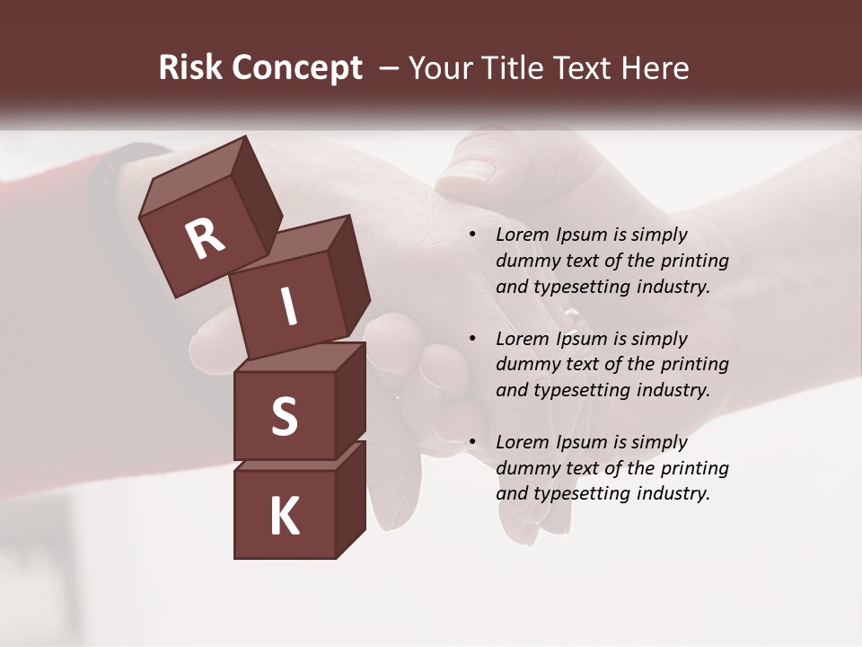 A Couple Of People Holding Hands Over A Table PowerPoint Template