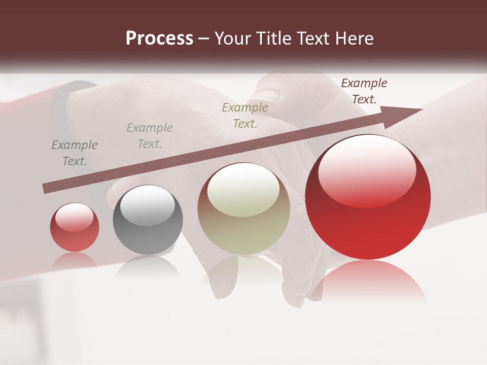 A Couple Of People Holding Hands Over A Table PowerPoint Template