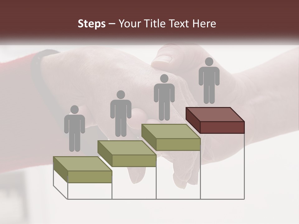 A Couple Of People Holding Hands Over A Table PowerPoint Template