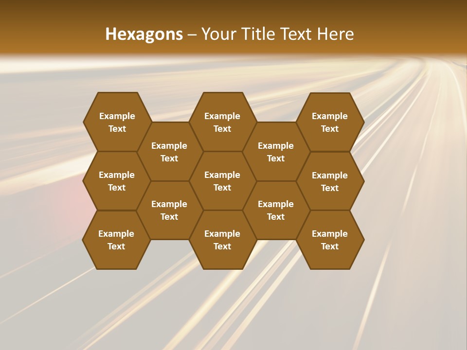 A Truck Driving Down A Highway With A Blurry Background PowerPoint Template