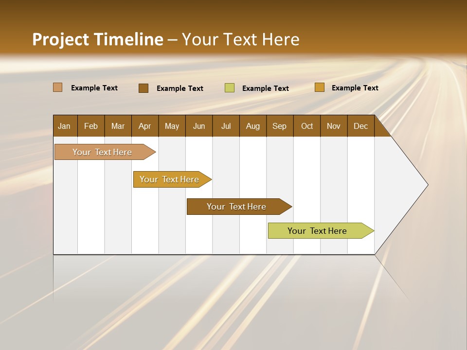 A Truck Driving Down A Highway With A Blurry Background PowerPoint Template