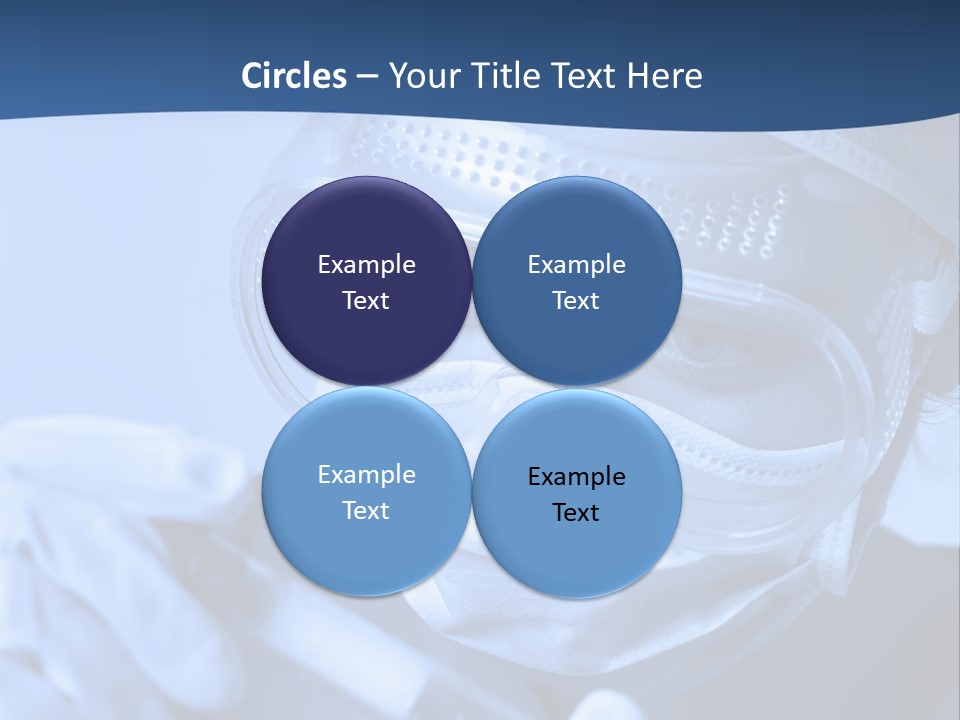 A Woman In A Mask And Goggles Holding A Pipe PowerPoint Template