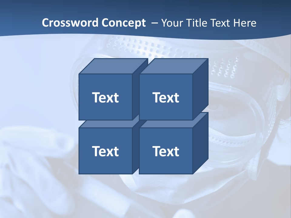 A Woman In A Mask And Goggles Holding A Pipe PowerPoint Template