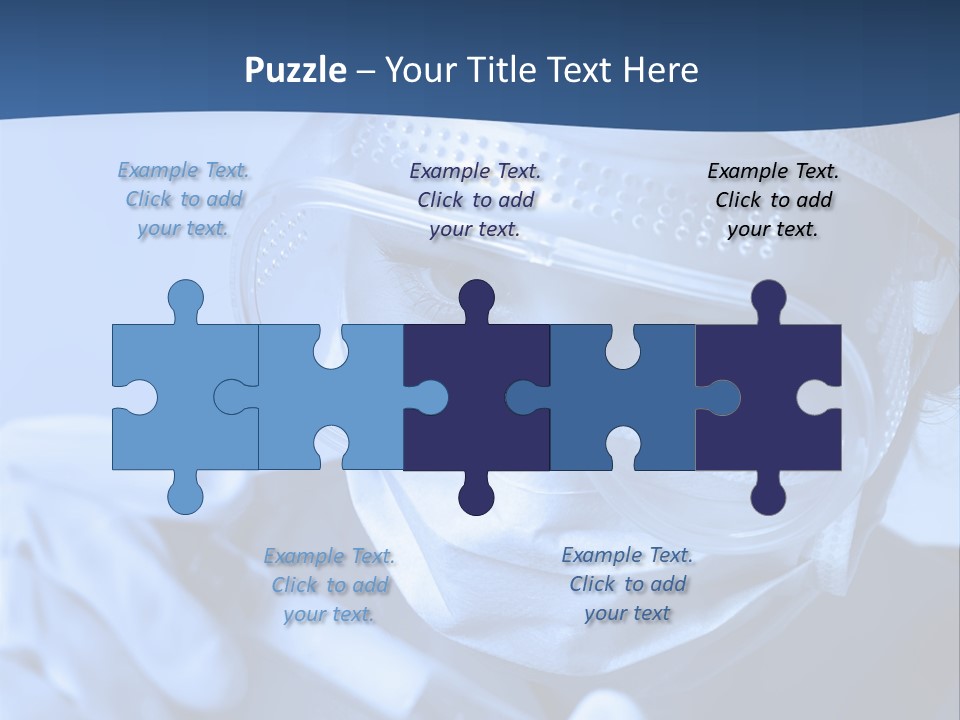 A Woman In A Mask And Goggles Holding A Pipe PowerPoint Template