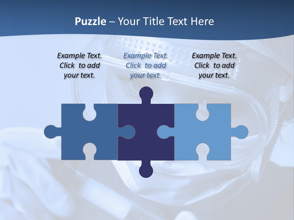 A Woman In A Mask And Goggles Holding A Pipe PowerPoint Template