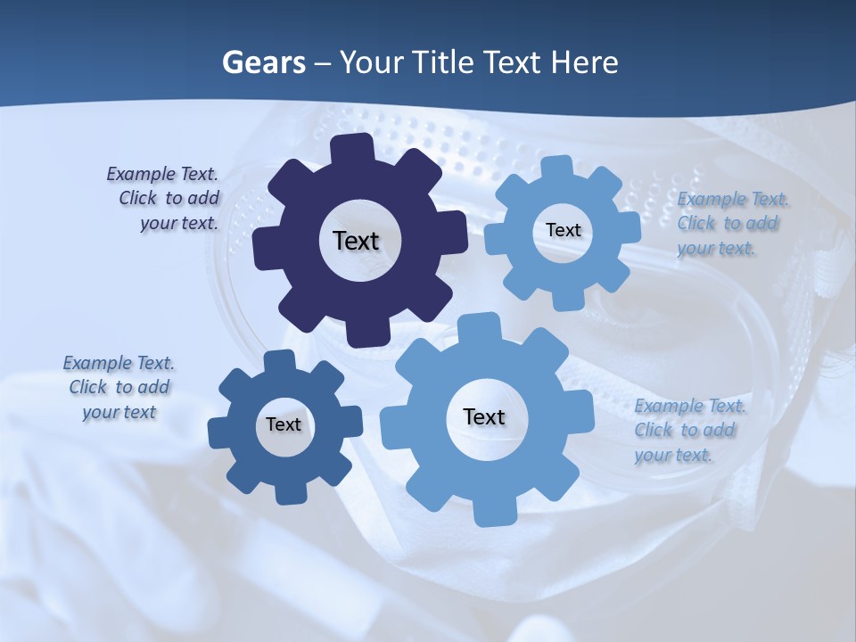 A Woman In A Mask And Goggles Holding A Pipe PowerPoint Template