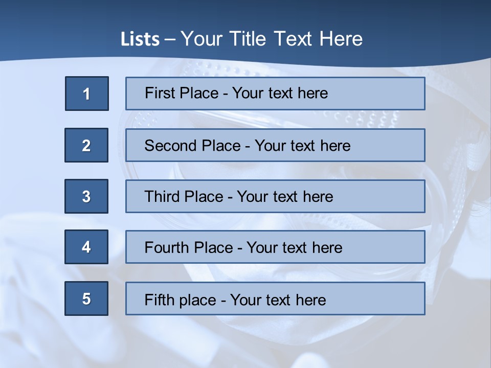 A Woman In A Mask And Goggles Holding A Pipe PowerPoint Template