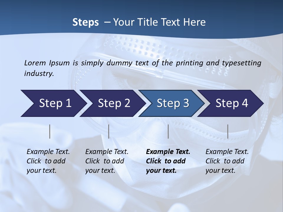 A Woman In A Mask And Goggles Holding A Pipe PowerPoint Template
