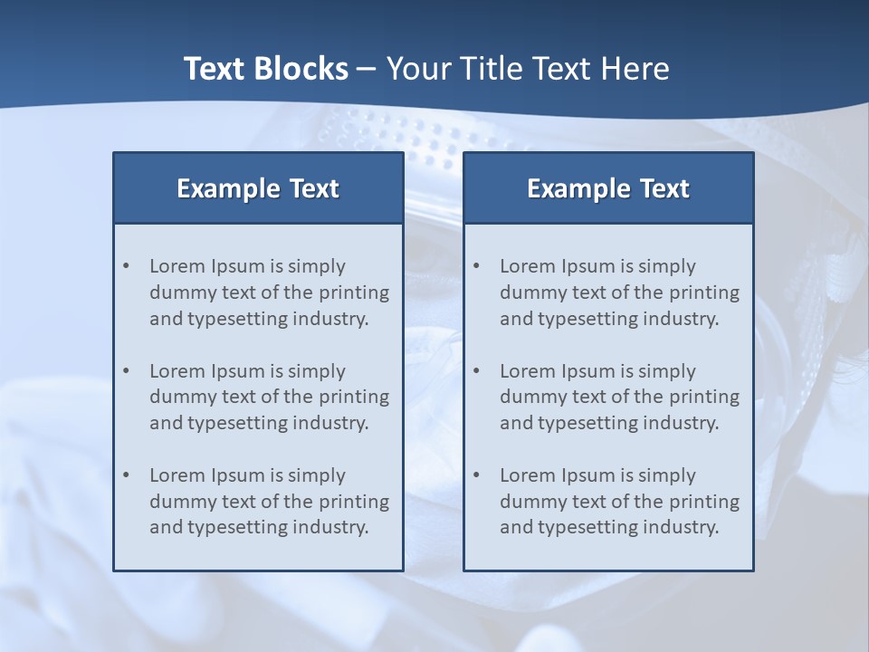 A Woman In A Mask And Goggles Holding A Pipe PowerPoint Template