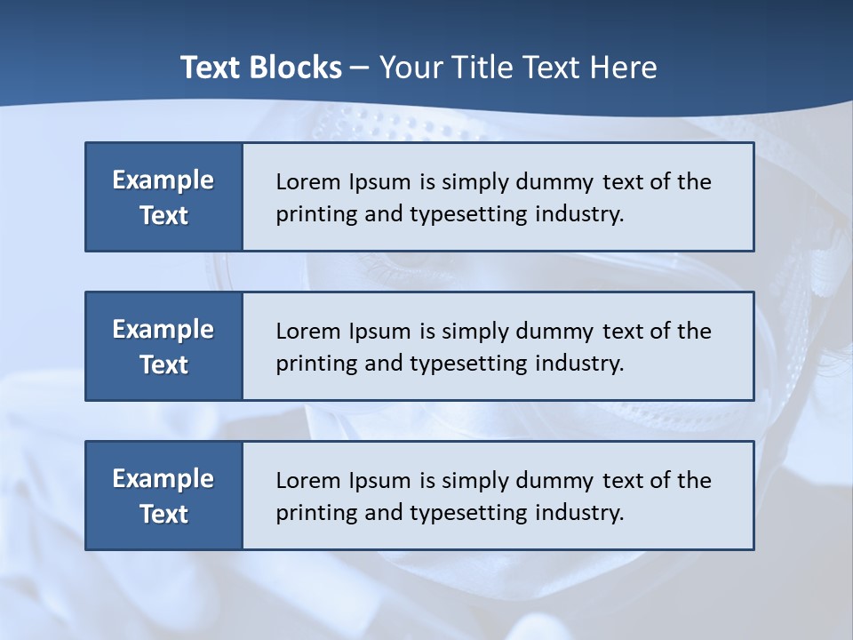 A Woman In A Mask And Goggles Holding A Pipe PowerPoint Template