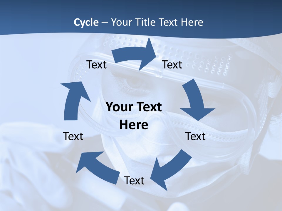 A Woman In A Mask And Goggles Holding A Pipe PowerPoint Template