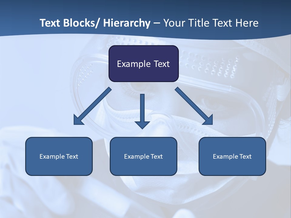 A Woman In A Mask And Goggles Holding A Pipe PowerPoint Template