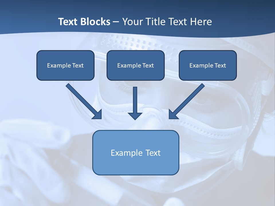 A Woman In A Mask And Goggles Holding A Pipe PowerPoint Template