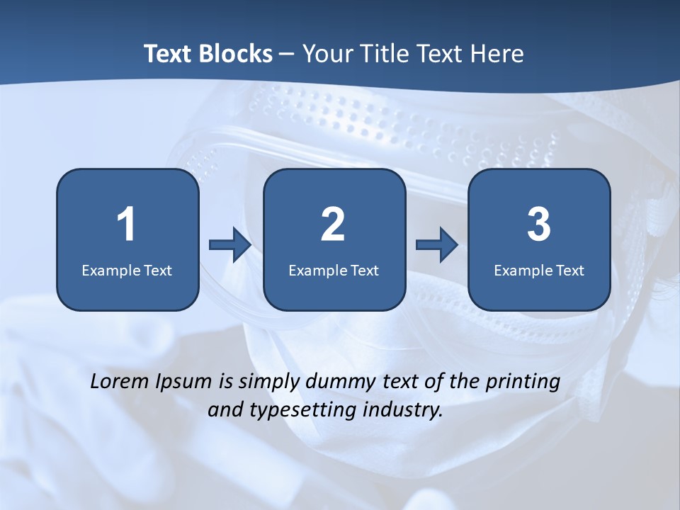 A Woman In A Mask And Goggles Holding A Pipe PowerPoint Template