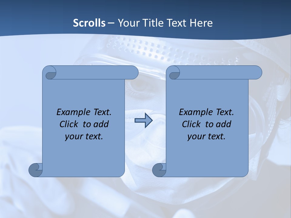 A Woman In A Mask And Goggles Holding A Pipe PowerPoint Template