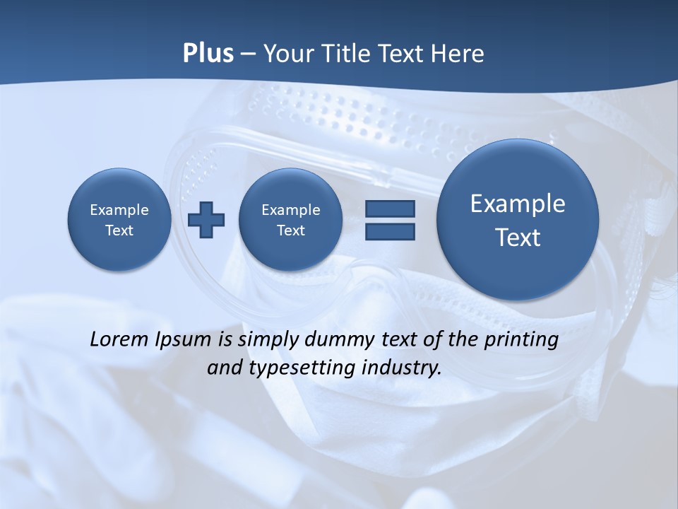 A Woman In A Mask And Goggles Holding A Pipe PowerPoint Template