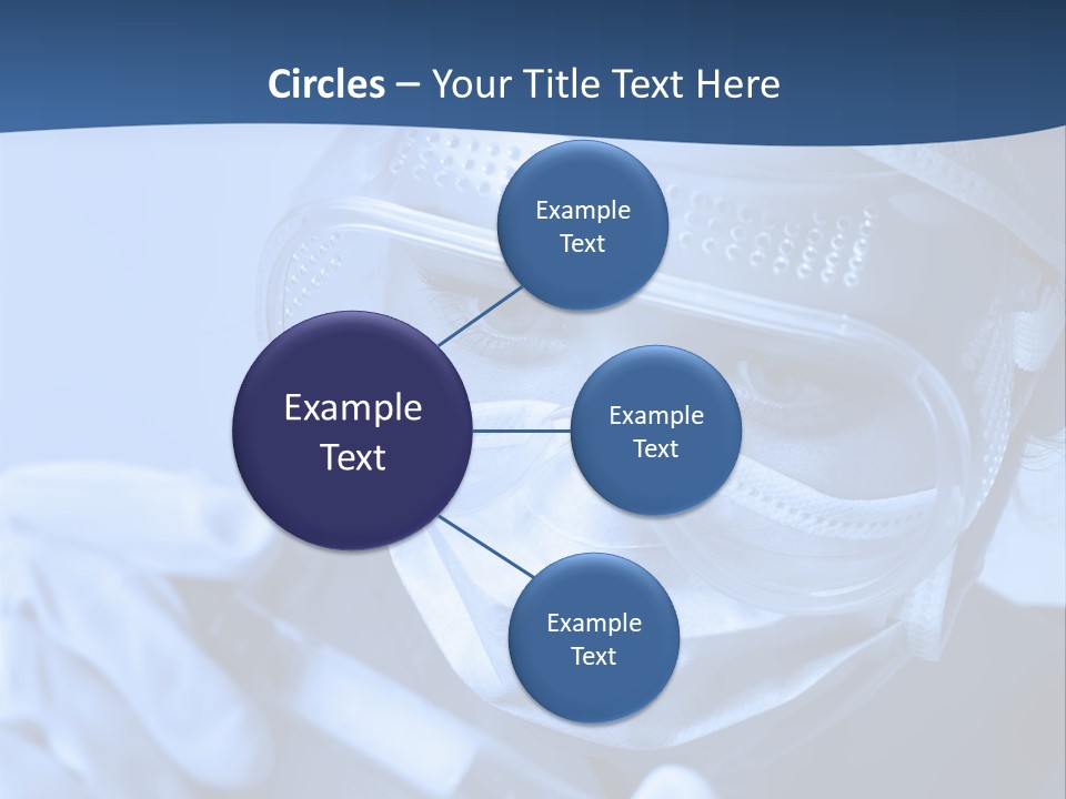 A Woman In A Mask And Goggles Holding A Pipe PowerPoint Template