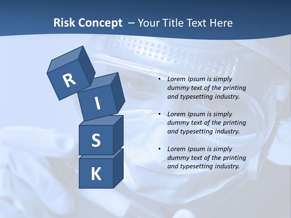 A Woman In A Mask And Goggles Holding A Pipe PowerPoint Template