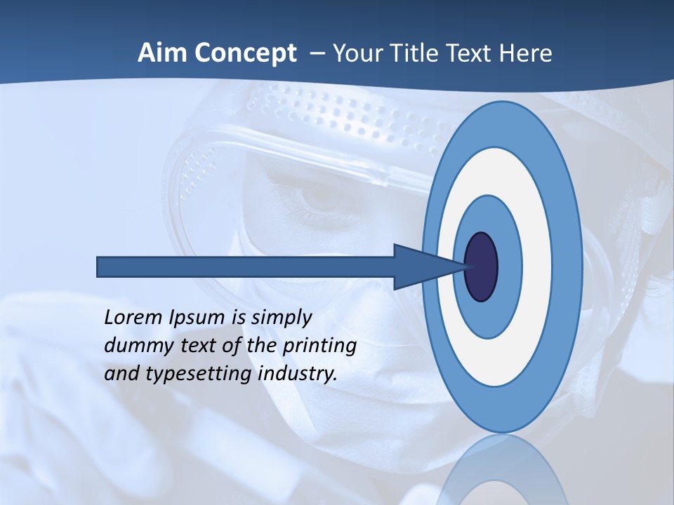 A Woman In A Mask And Goggles Holding A Pipe PowerPoint Template