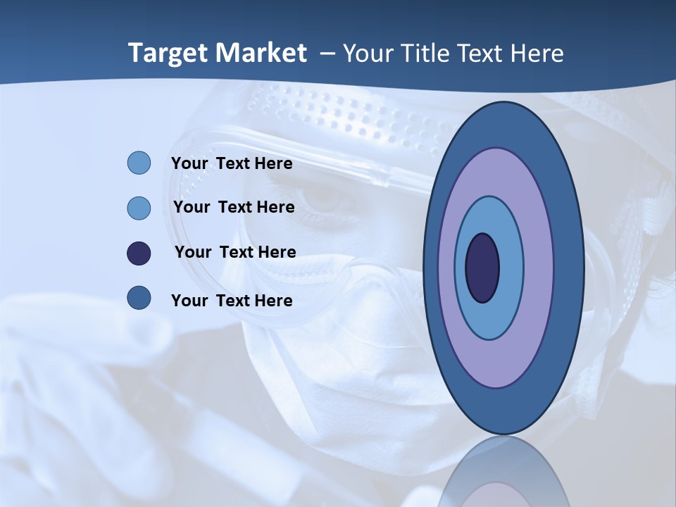 A Woman In A Mask And Goggles Holding A Pipe PowerPoint Template